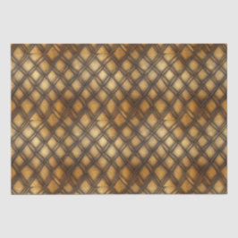 PAPEL DE SEDA DECOPAGAÇÃO MÉDIA DOURADA DO METAL MADEIRO