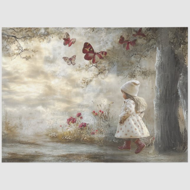 Papel De Seda Decopage Personalizada Fairytalle Storybook Little (Frente )