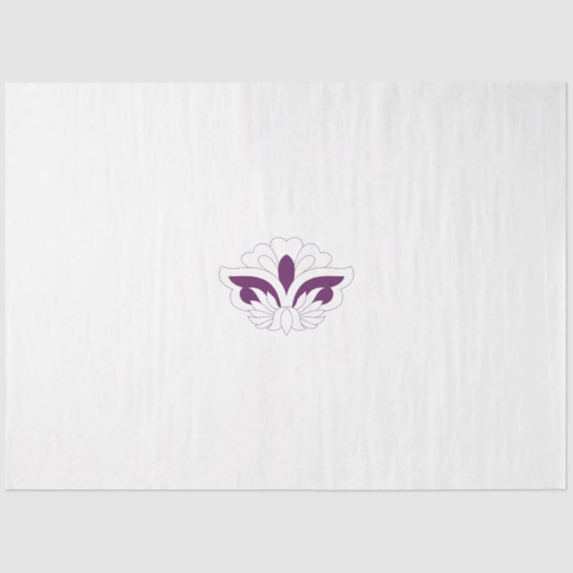 Papel De Seda Decoração magenta avermelhada (Frente )