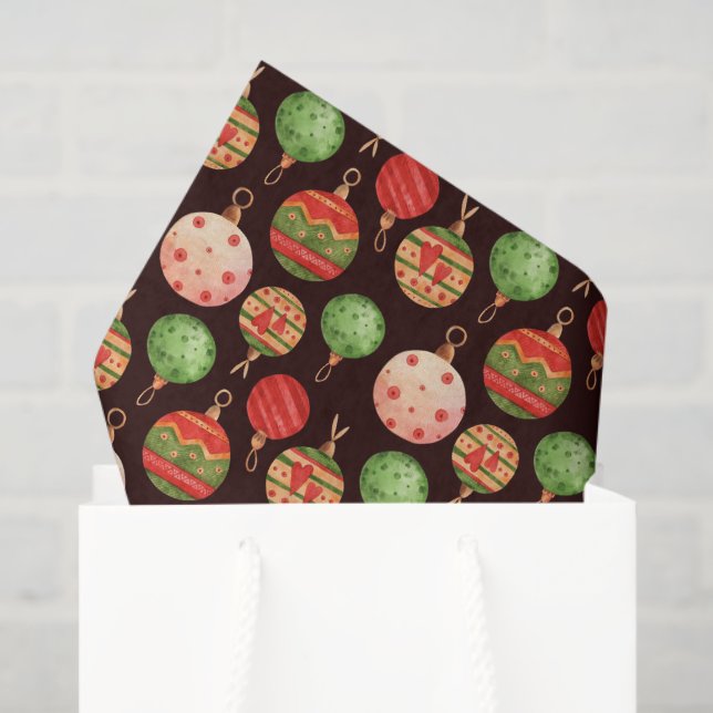 Papel De Seda Decorações de Natal em Natal - Feriado Bauble (Sacola de presentes)