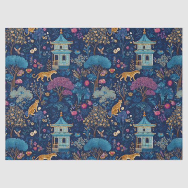 Papel de Seda Decorativo Animais Chinesices (Frente )