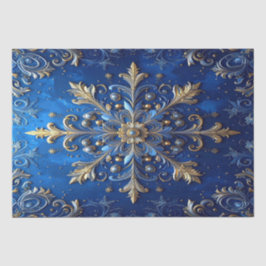 Papel de Seda Decorativo Azul para Feriados