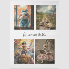 Papel De Seda Decoupage 4 Storybook Papers for 8 x 10 Canvas