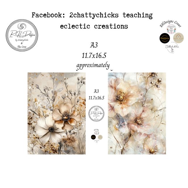 Papel De Seda Decoupage A3 Botanicals Artwork Designs  (Criador carregado)