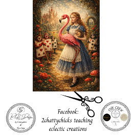 Papel De Seda Decoupage Alice Croquet Garden Adventure 