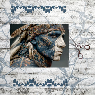 Papel De Seda Decoupage American Indian Warriser Chefe
