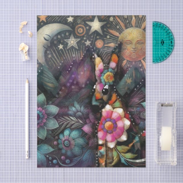 Papel De Seda Decoupage Animal do Sudoeste do Whimsic (Arte )