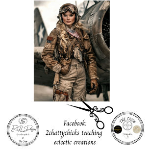 Papel De Seda Decoupage Aviadora Vintage Mulher Piloto