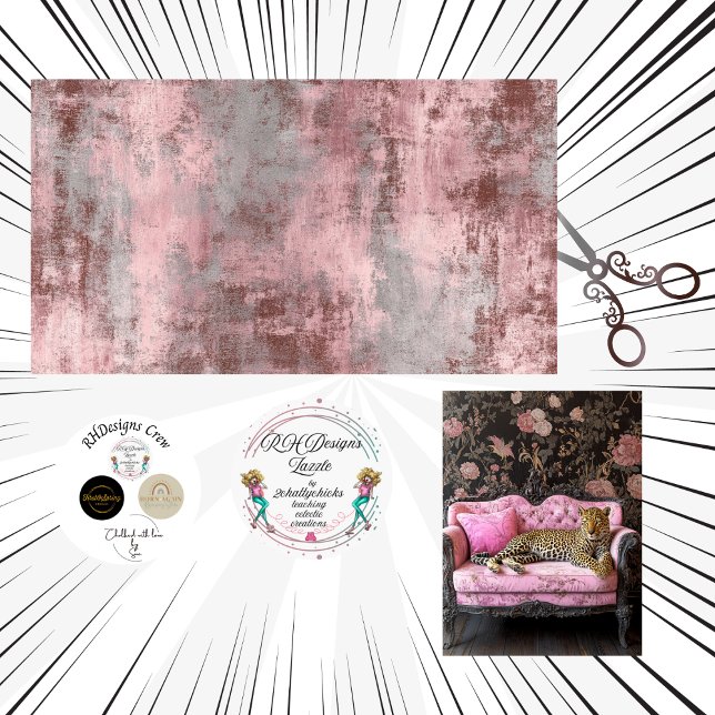 Papel De Seda Decoupage Backdrop Textured Grays Pinks DIstressed (Criador carregado)