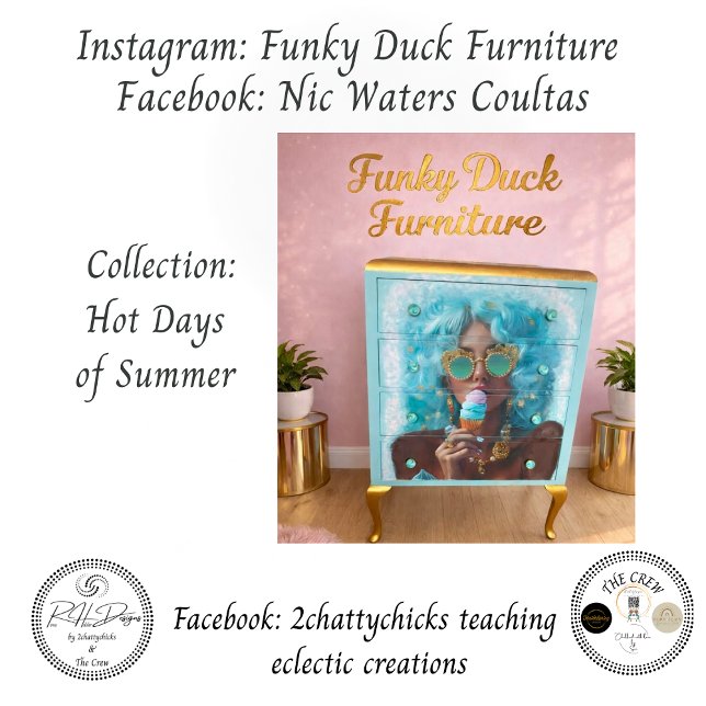 Papel De Seda Decoupage Bold Summer Vibes Sun Kissed Treats (Criador carregado)