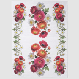 Papel De Seda Decoupage Botanical Bloom