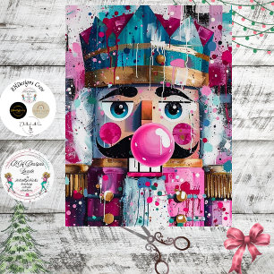 Papel De Seda Decoupage Bubblegum Majestade Rosa Quebra-Nozes