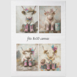 Papel De Seda Decoupage Caprichoso Bezerros Vaqueros das Terras
