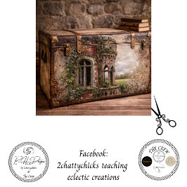 Papel De Seda Decoupage Castelo Irlandês Antigo Cobertura de Her