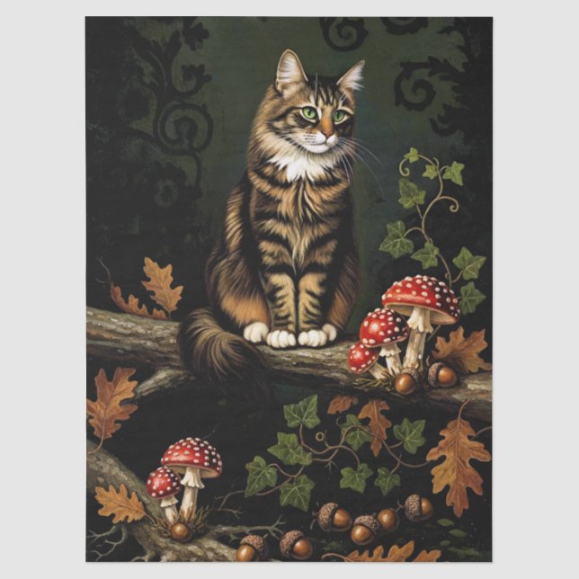 Papel De Seda Decoupage Celestial Kitten (Frente )