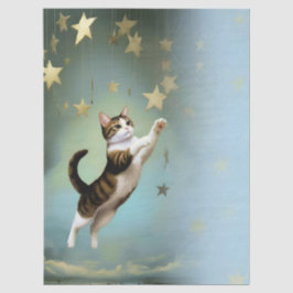 Papel De Seda Decoupage Celestial Kitten