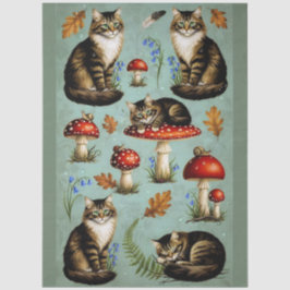 Papel De Seda Decoupage Celestial Kitten