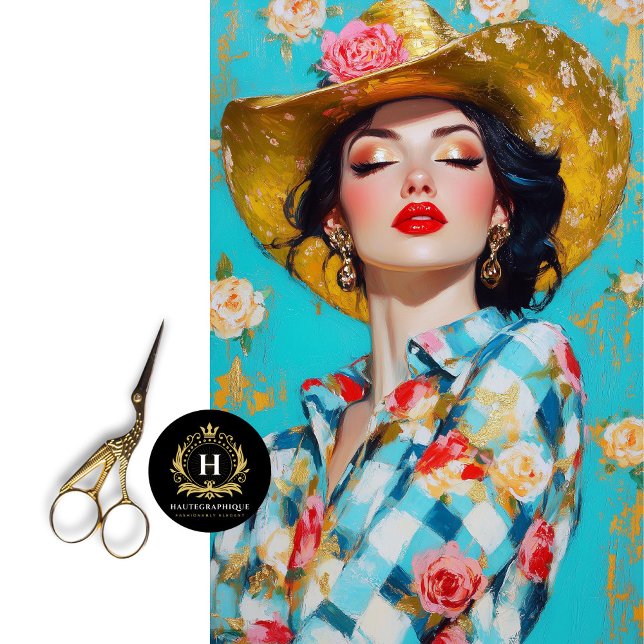 Papel De Seda Decoupage Chic do Western Rodeo (Criador carregado)