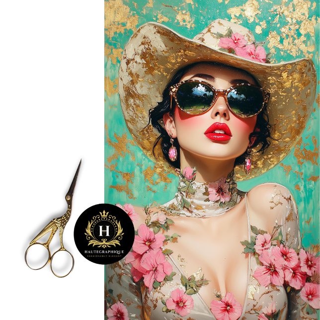 Papel De Seda Decoupage Chic do Western Rodeo (Criador carregado)