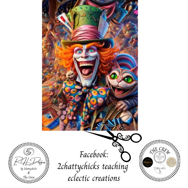 Papel De Seda Decoupage Clown & Cat Chaos Enchanted Forest  (Criador carregado)