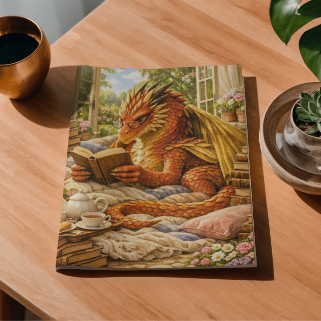 Papel De Seda Decoupage Cozy Reading Dragon (Criador carregado)