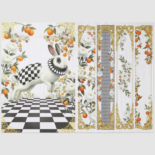 Papel De Seda Decoupage Curious Wonderland (Frente )