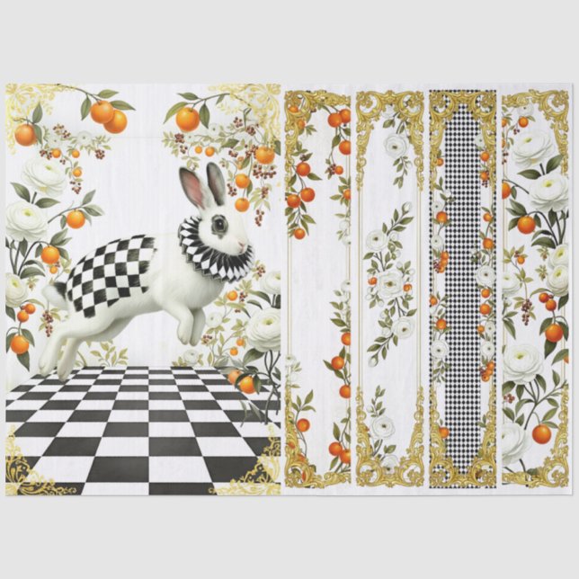 Papel De Seda Decoupage Curious Wonderland (Frente )