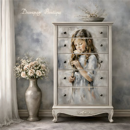 Papel De Seda Decoupage da Grace do inverno