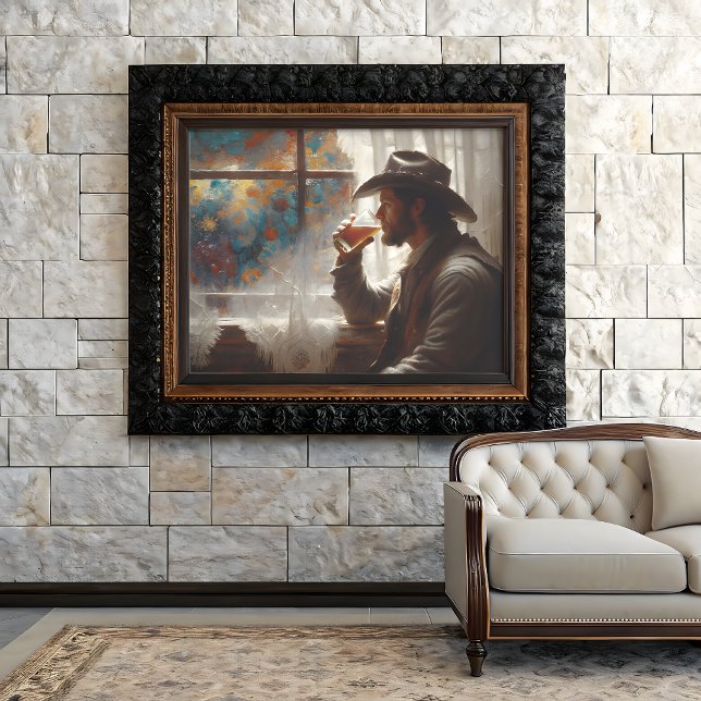 Papel De Seda Decoupage da janela Whiskey Cowboy (Criador carregado)