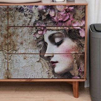 Papel De Seda Decoupage da Senhora Rosa Adormecida