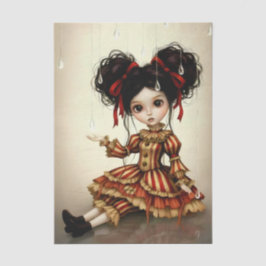 Papel De Seda Decoupage Dark Circus Doll
