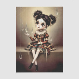 Papel De Seda Decoupage Dark Circus Doll