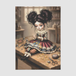Papel De Seda Decoupage Dark Circus Doll