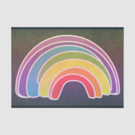 Papel De Seda Decoupage Dark Rainbow