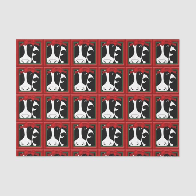 Papel De Seda Decoupage das Vacas de Natal 10x15 (Frente )