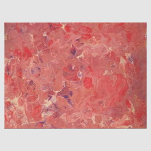 Papel De Seda Decoupage de Abstrato Branco Roxo Vermelho