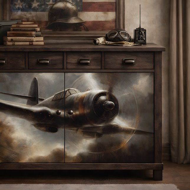 Papel De Seda Decoupage de Aeronaves Antigas (Vintage Aircraft Decoupage Tissue Paper)