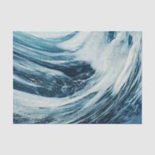 Papel De Seda Decoupage de Água por Ondas Profundas do Oceano ab