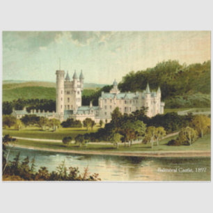 Papel De Seda Decoupage de Alta Resolução do Castelo Balmoral 18
