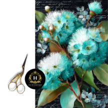 Decoupage de Aromas de Flor Teal