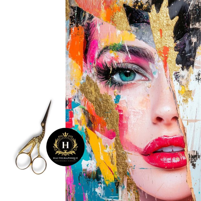 Papel De Seda Decoupage de Arte de Resiliência Dourada por abstr (Criador carregado)