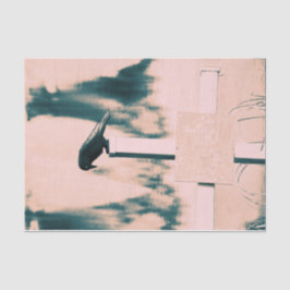 Papel De Seda Decoupage de Arte Verde bege Gótico-Crow