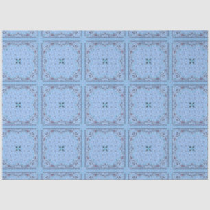 Papel De Seda Decoupage de Bandana Azul Ocidental