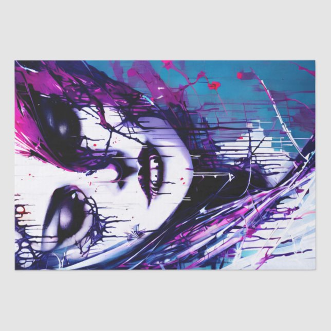 Papel De Seda Decoupage de Beleza da Aquarela (Frente )