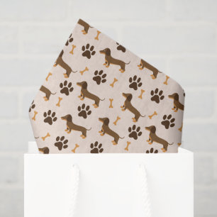 Papel De Seda Decoupage de Cachorro Dachshund