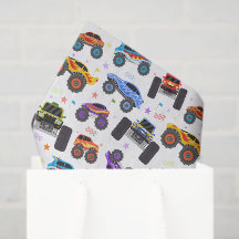 Papel de Seda Decoupage de Caminhão Monstro, Roda