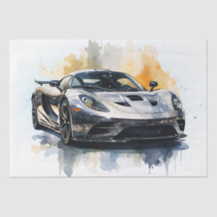 Papel De Seda Decoupage de Carros de Supercarro