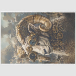 Papel De Seda Decoupage de Cavalos Ram Steampunk