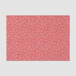 Papel De Seda Decoupage de Damasco Vermelho e Branco no Natal El