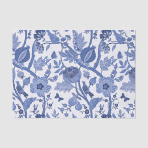 Papel De Seda Decoupage de Design de Chinoiserie Azul